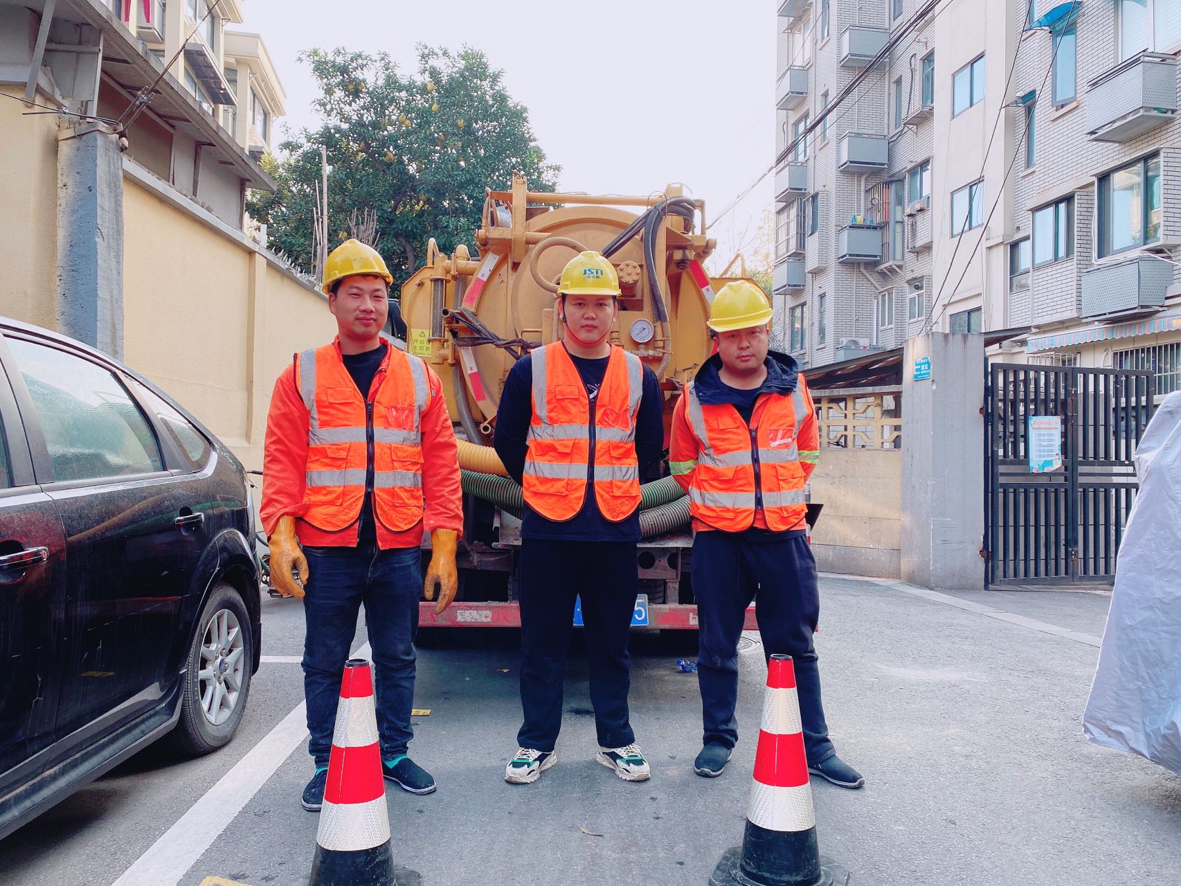 嘉定南京某小区管道清淤检测施工